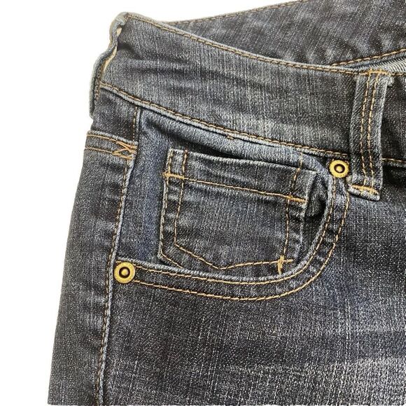 NY&C Womens Slim Slouch Sits at Lower Waist Blue Denim Jeans Size 4 Stretch - Picture 16 of 16